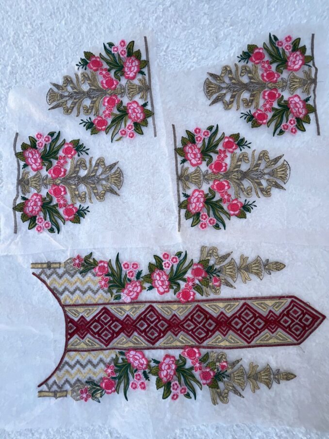 Neckline & 4 Bunches