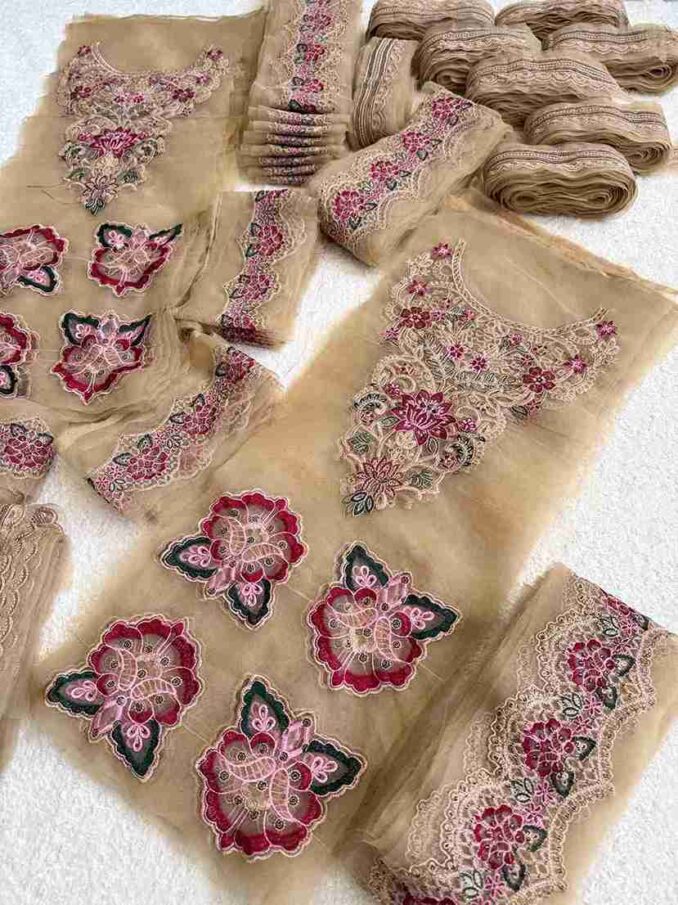 Set (Neckline, Bunches, Hemline & Dupatta Patti)