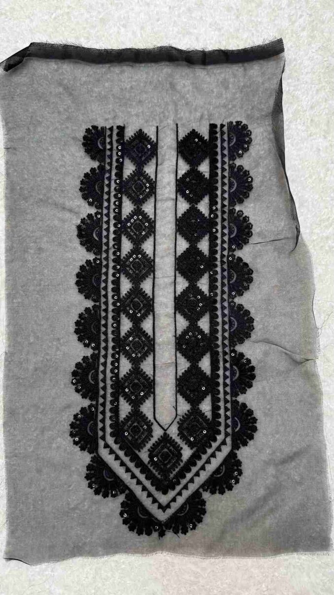 Pure Black Neckline